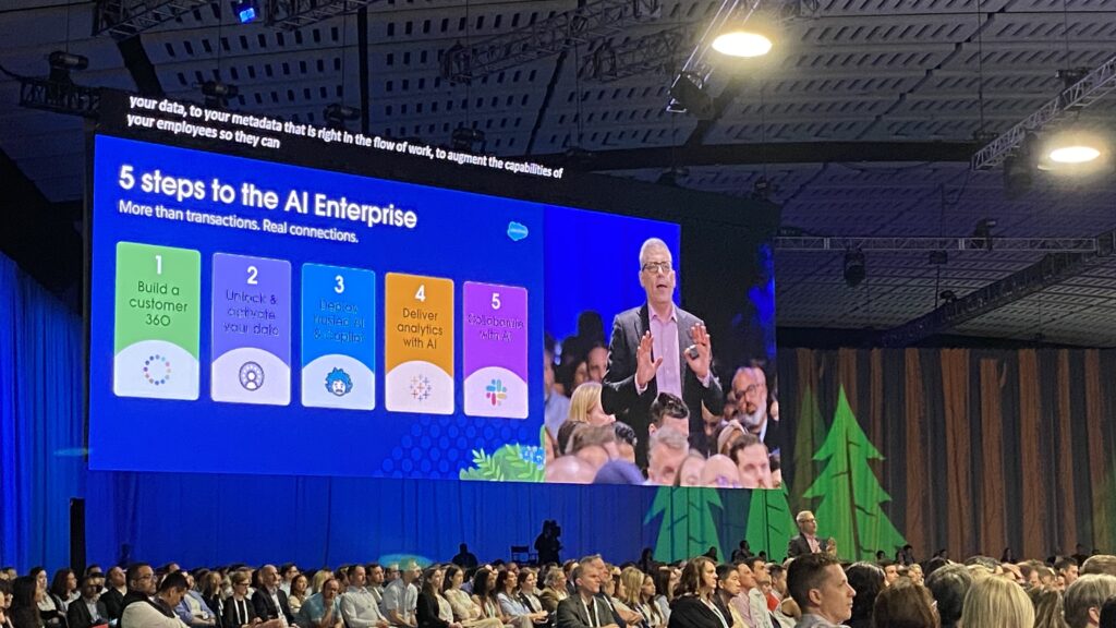 Salesforce announced new artificial intelligence (AI), Data Cloud and Commerce Cloud features at its Connections 2024 conference at McCormick Place in Chicago, running May 22 and 23.