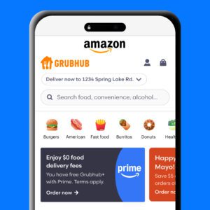 Grubhub ordering in Amazon app