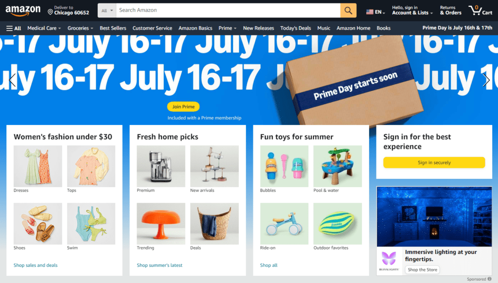 Amazon's 10th Prime Day event will fall in the middle of July.